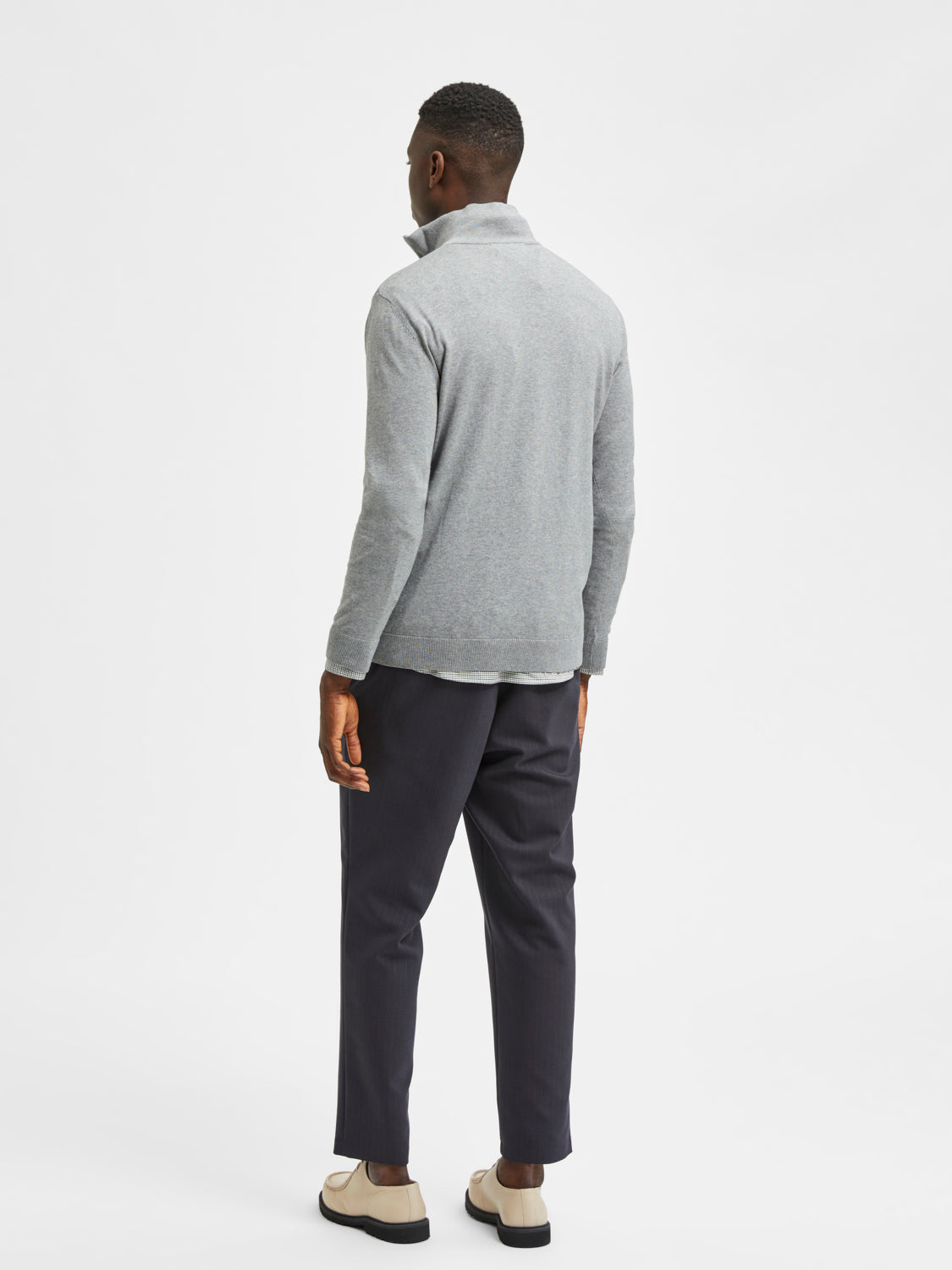 SLHBERG Pullover - Medium Grey Melange